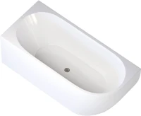 Акриловая ванна Aquanet Elegant А 260048 180x80 см, угловая, левая, отдельностоящая, белая, асимметричная, на ножках, со сливом-переливом