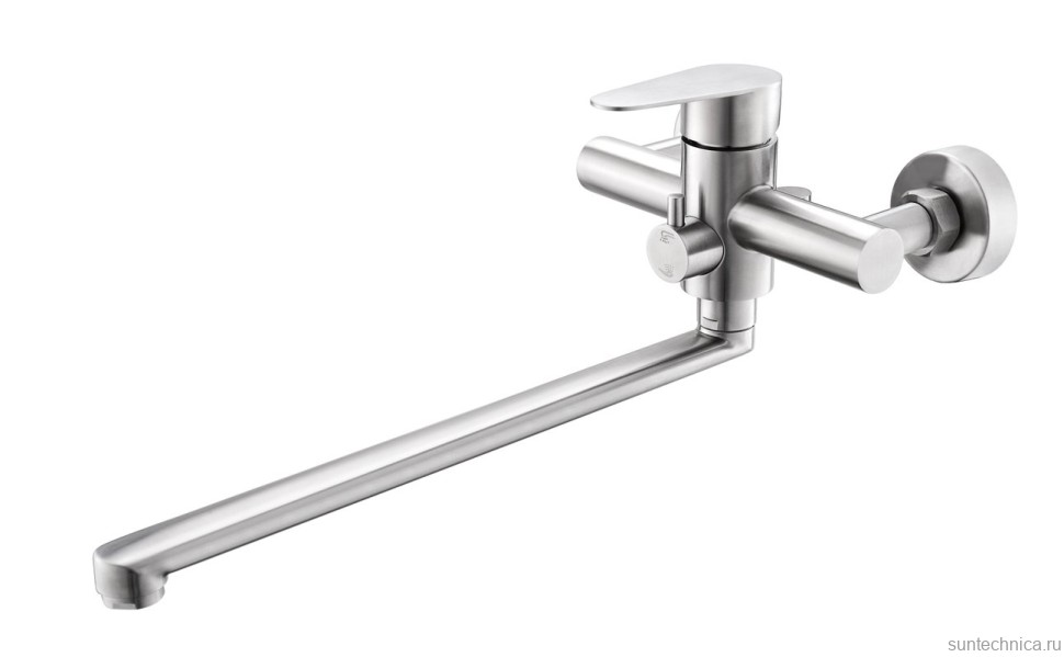 Смеситель с длинным изливом для ванны Olive'S Steel ST1221 хром