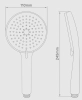 Душевая лейка Splenka S450 S450.05.06 черный Душевая лейка Splenka S450 S450.05.06 черный