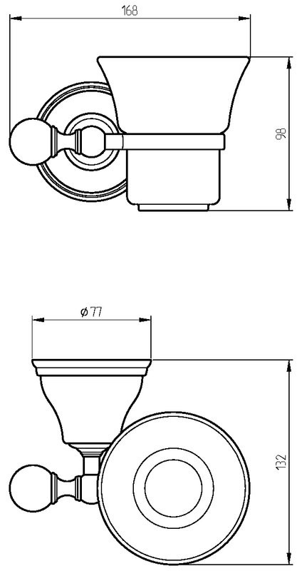 Стакан Migliore Provance 17643 бронза