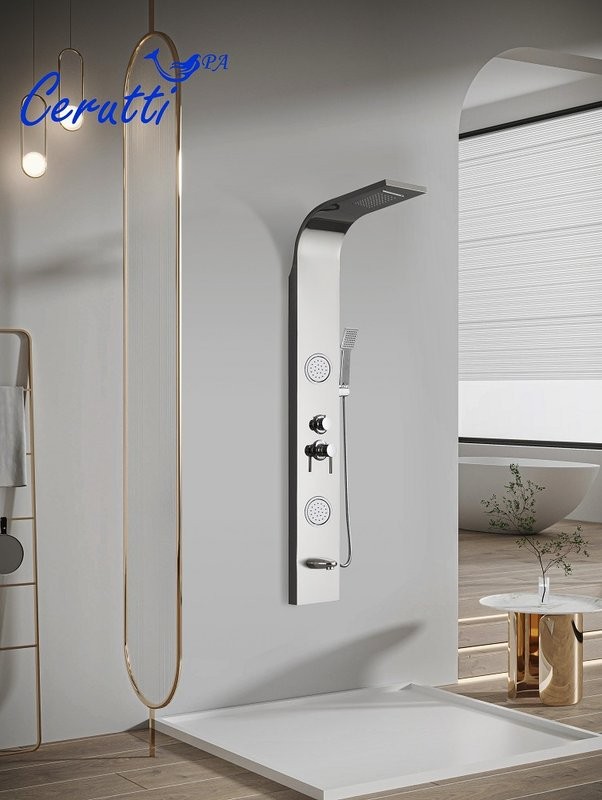 Душевая панель Ceruttispa Twin S CT9987 серебро