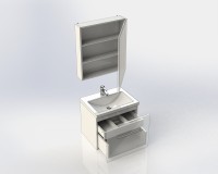 Мебель для ванной комнаты Aquanet Порто 60 белая