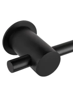 Полотенцесушитель электрический Wonzon & Woghand Baden WW-AL366-MB 80x55 см, скрытое подключение слева, матовый черный, лесенка