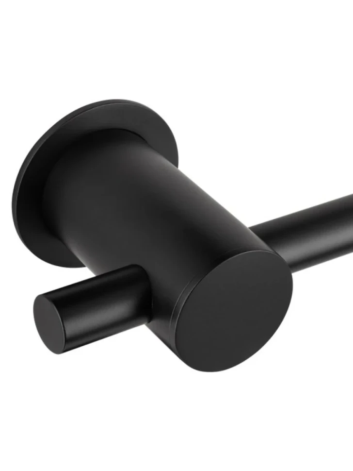 Полотенцесушитель электрический Wonzon & Woghand Baden WW-AL366-MB 80x55 см, скрытое подключение слева, матовый черный, лесенка