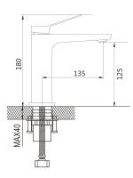 Смеситель для раковины Shevanik S4601, хром Смеситель для раковины Shevanik S4601, хром