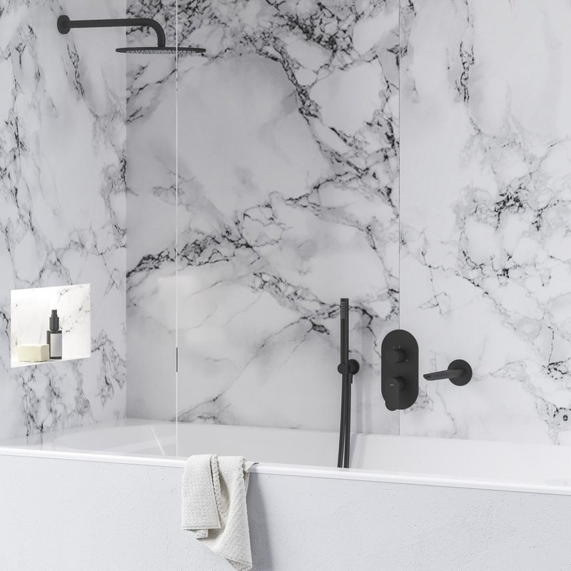 Излив Ravak Eleganta EL 027.20BLM для ванны, матовый черный