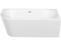 Акриловая ванна Sancos Veneto FB12 R 170x80 см, угловая, правая, пристенная, белая, асимметричная, с каркасом, со сливом-переливом