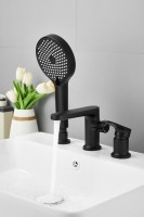 Смеситель на борт ванны BELZ B713 B66713-7 черный Смеситель на борт ванны BELZ B713 B66713-7 черный