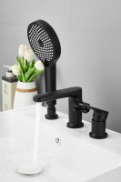 Смеситель на борт ванны BELZ B713 B66713-7 черный Смеситель на борт ванны BELZ B713 B66713-7 черный