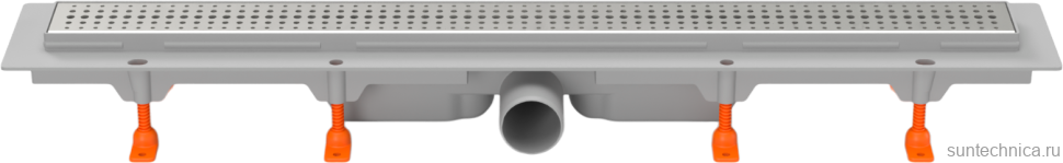 Душевой трап (лоток) MCH Chudej Basik CH950/50B 95 см, решетка хром, с сифоном