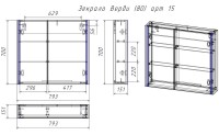 Зеркало в ванную LA FENICE, Spectrum Верди (80) арт.15