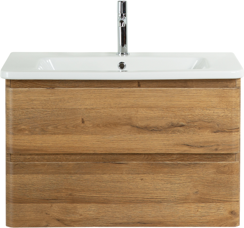 Тумба с раковиной BelBagno Albano-Cer 80 подвесная, rovere rustico