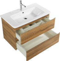 Тумба с раковиной BelBagno Albano-Cer 80 подвесная, rovere rustico