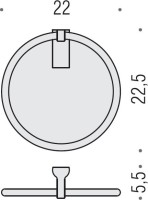 Полотенцедержатель Colombo Design Luna В0111.000