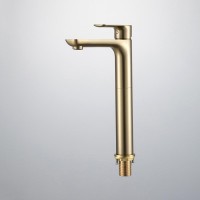 Смеситель для раковины Gappo G48-3 G1048-32 золотой сатин