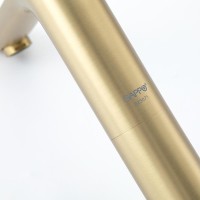 Смеситель для раковины Gappo G48-3 G1048-32 золотой сатин