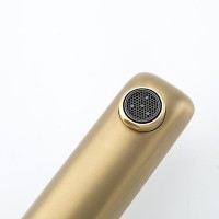 Смеситель для раковины Gappo G48-3 G1048-32 золотой сатин