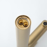 Смеситель для раковины Gappo G48-3 G1048-32 золотой сатин