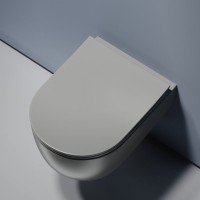 Комплект Унитаз подвесной Ceramicanova Modena Rimless CN6063MH антрацит матовый + Инсталляция STWORKI + Кнопка 230823 хром матовый