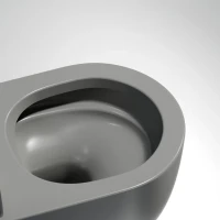 Комплект Унитаз подвесной Ceramicanova Modena Rimless CN6063MH антрацит матовый + Инсталляция STWORKI + Кнопка 230823 хром матовый