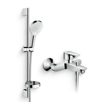 Душевой комплект Смеситель Hansgrohe Talis E 71740000 + Гарнитур Crometta Vario 650 26553400 с мыльницей