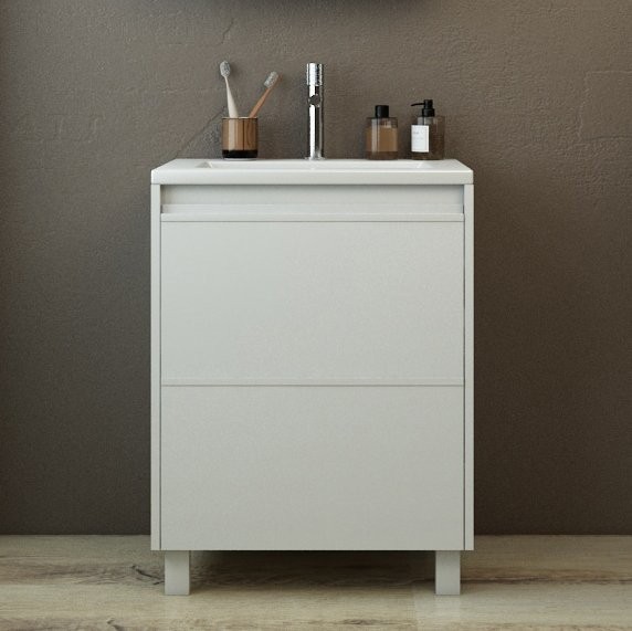 Тумба под раковину без столешницы Emmy Вега 60 белая