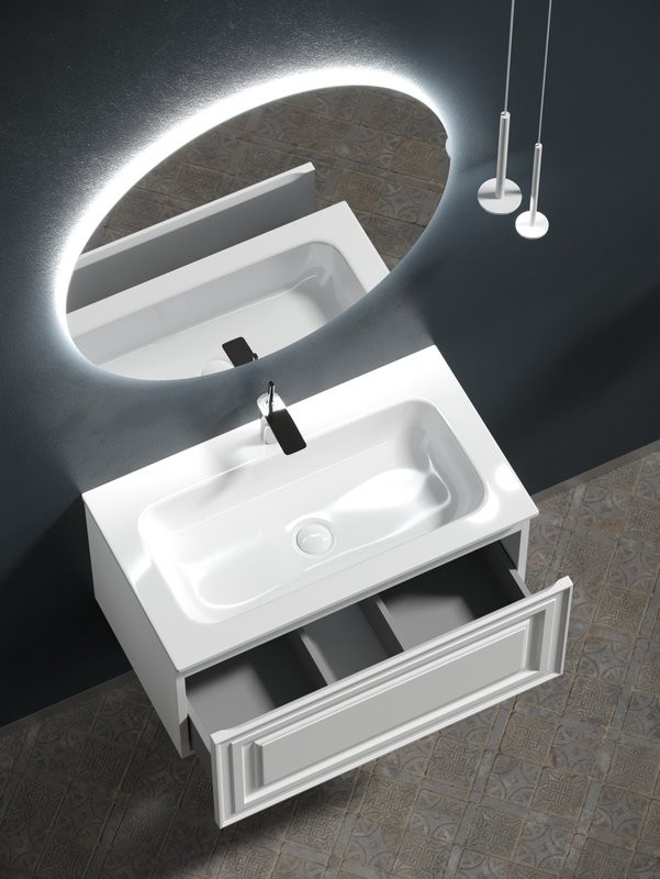 Тумба с раковиной Sancos Very 80 bianco
