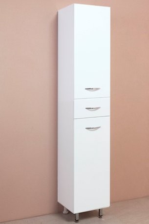 Шкаф пенал для ванной Onika Модерн 40.17 R с бельевой корзиной