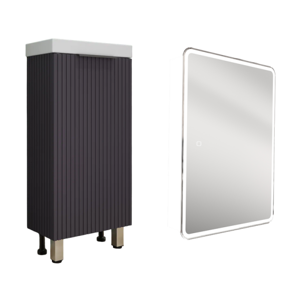 Мебель для ванной комнаты Style Line Соло 40 графит нубук