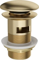 Донный клапан для раковины STWORKI SW-001GM с переливом, матовое золото Донный клапан для раковины STWORKI SW-001GM с переливом, матовое золото