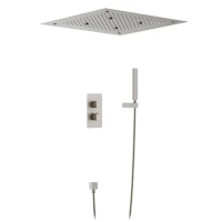 Душевой комплект Timo Petruma SX-5029/13SM С ВНУТРЕННЕЙ ЧАСТЬЮ, с термостатом, никель