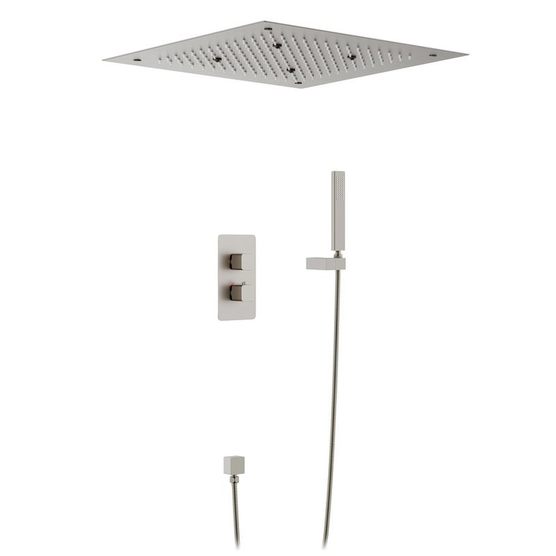 Душевой комплект Timo Petruma SX-5029/13SM С ВНУТРЕННЕЙ ЧАСТЬЮ, с термостатом, никель