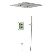 Душевой комплект Timo Petruma SX-5029/13SM С ВНУТРЕННЕЙ ЧАСТЬЮ, с термостатом, никель