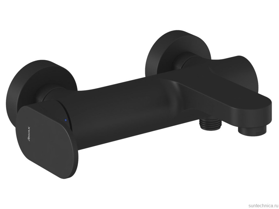 Смеситель для ванны с душем Ravak Eleganta EL 022.20BLM матовый черный