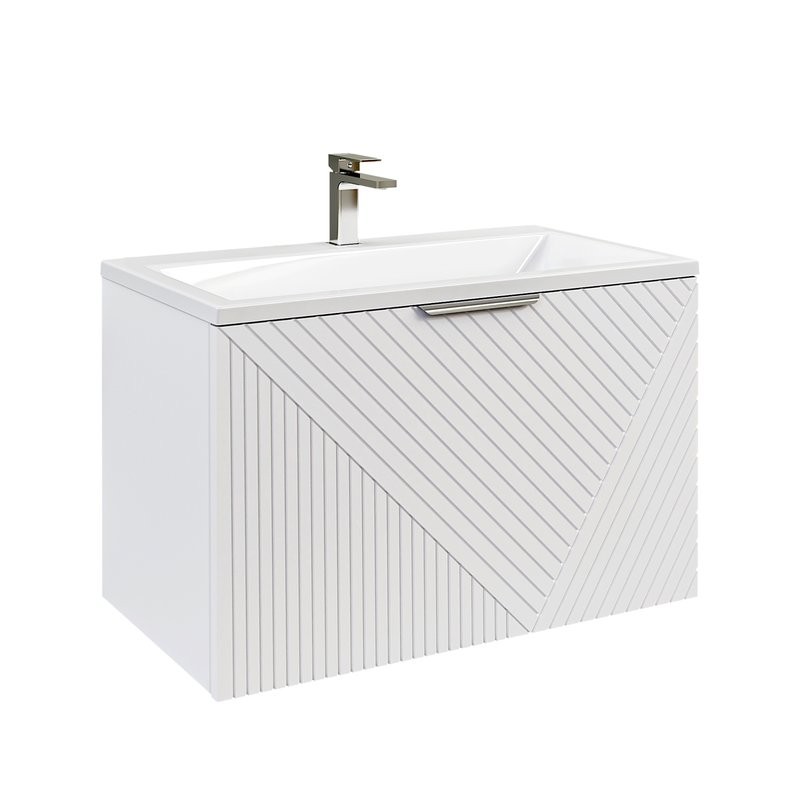 Тумба под раковину без столешницы Grossman Блисс 70 матовая белая