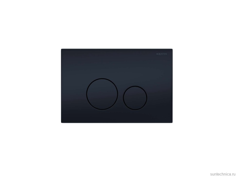 Кнопка смыва для унитаза AQUATEK KDI-0000037 нержавеющая сталь, цвет матовый черный