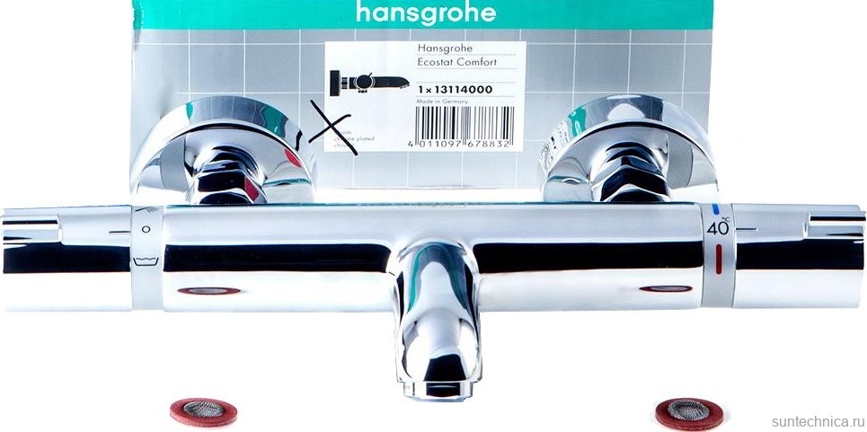 Термостатический смеситель Hansgrohe Ecostat Comfort 13114000 для ванны с душем, хром