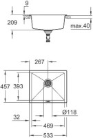 Мойка кухонная Grohe K700U 31654AP0