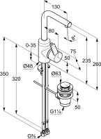 Смеситель для раковины Kludi Zenta 382940575