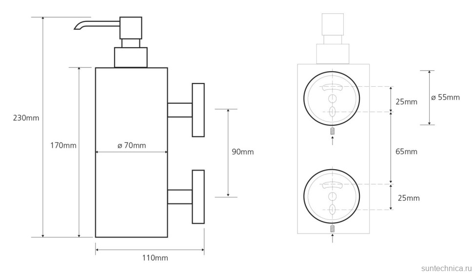 Дозатор Bemeta Omega 104109032