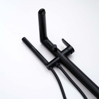 Напольный смеситель для ванны с душем AQUATEK Ника AQ1845MB С ВНУТРЕННЕЙ ЧАСТЬЮ, черный матовый