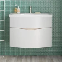Тумба с раковиной KERAMA MARAZZI Riva 80 подвесная, белая матовая