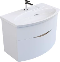 Тумба с раковиной KERAMA MARAZZI Riva 80 подвесная, белая матовая