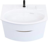Тумба с раковиной KERAMA MARAZZI Riva 80 подвесная, белая матовая