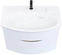 Тумба с раковиной KERAMA MARAZZI Riva 80 подвесная, белая матовая