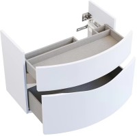 Тумба с раковиной KERAMA MARAZZI Riva 80 подвесная, белая матовая
