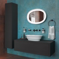 Зеркало Laufen The New Classic 50 белое, с подсветкой
