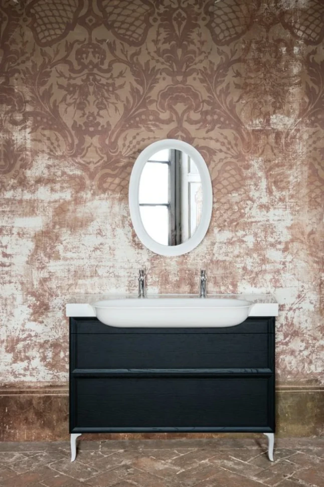 Зеркало Laufen The New Classic 50 белое, с подсветкой