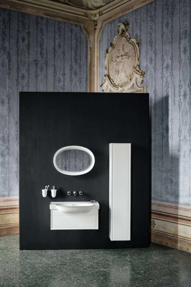 Зеркало Laufen The New Classic 50 белое, с подсветкой