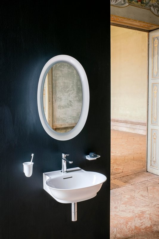Зеркало Laufen The New Classic 50 белое, с подсветкой